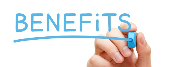 Image of Hand Writing "Benefits" on White Board